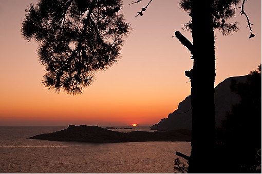 Sunset by the see I - Telendos Isl., Greece, Jun 2010